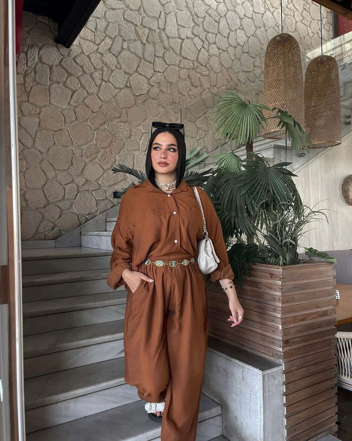 Brown Mocha Linen Suit